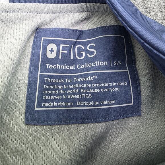 Figs Scrub Pants Womens Small Blue Gray Ombre Jogger Technical Collection Work - Picture 13 of 16